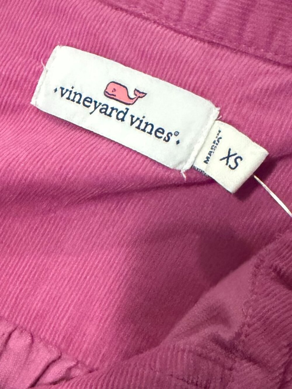 NWT Women's Vineyard Vines Pink Poplin Popover Dress, Size: XS - Picture 3 of 6
